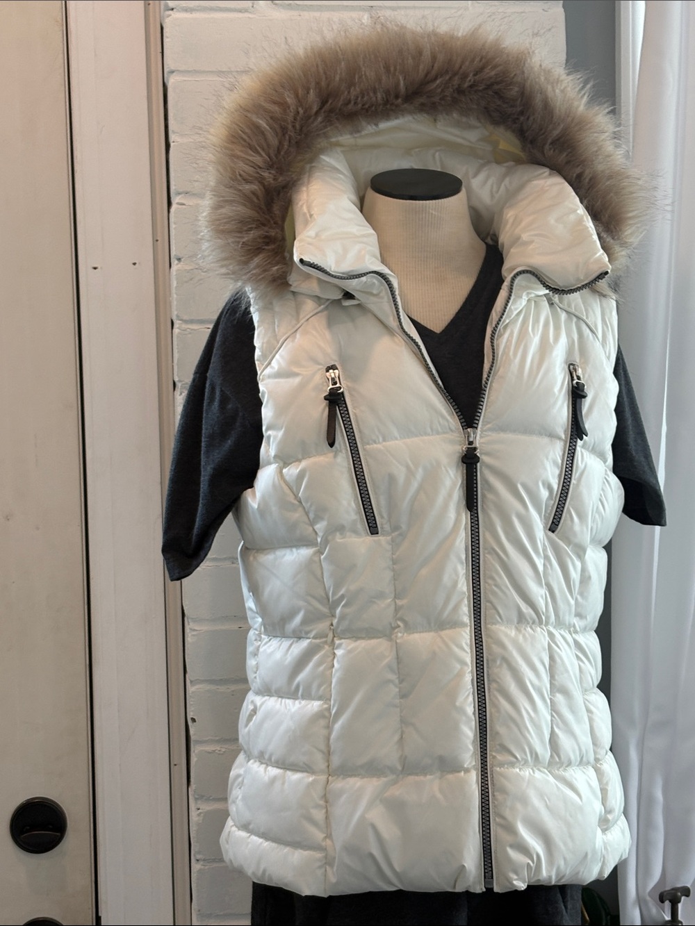NWOT Marc New York Andrew Marc White Puffer Vest XL
